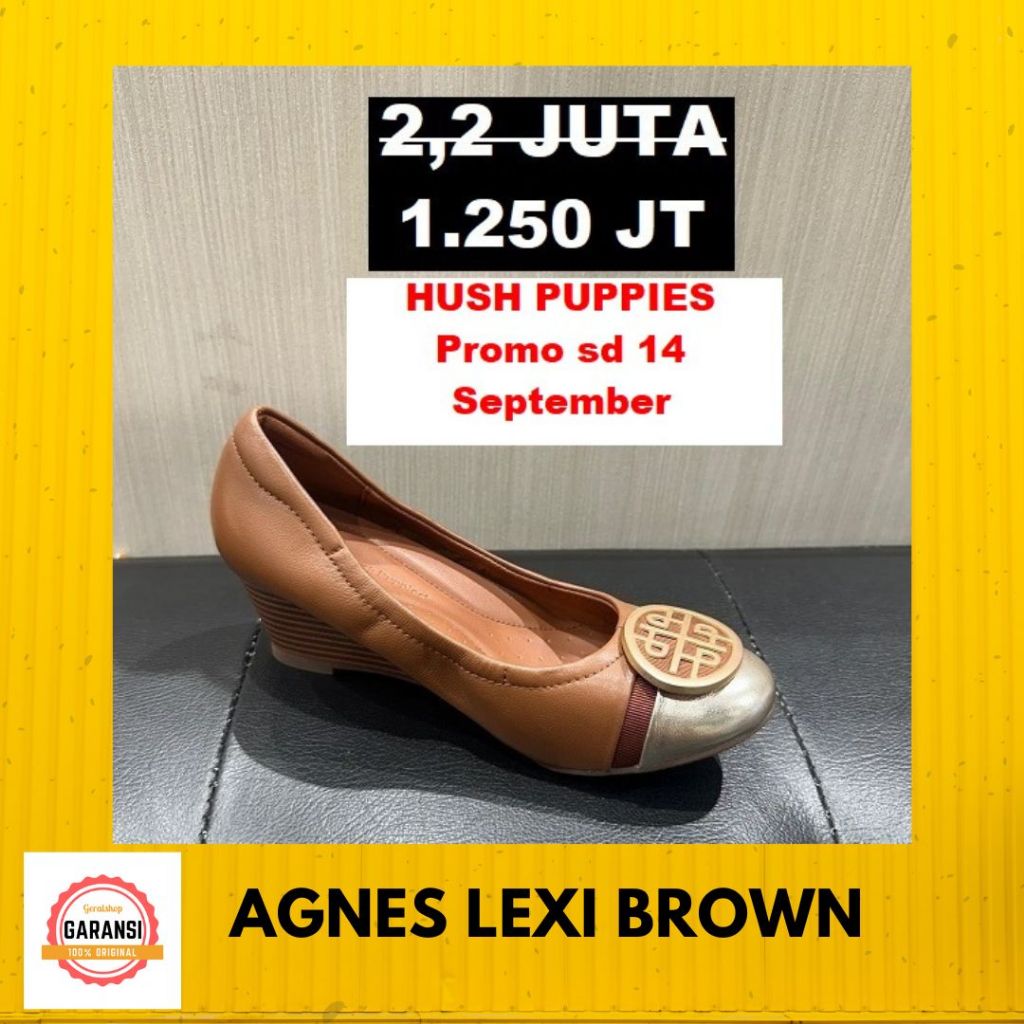 Sepatu Hush Puppies wedges wanita seri AGNES LEXI original SALE