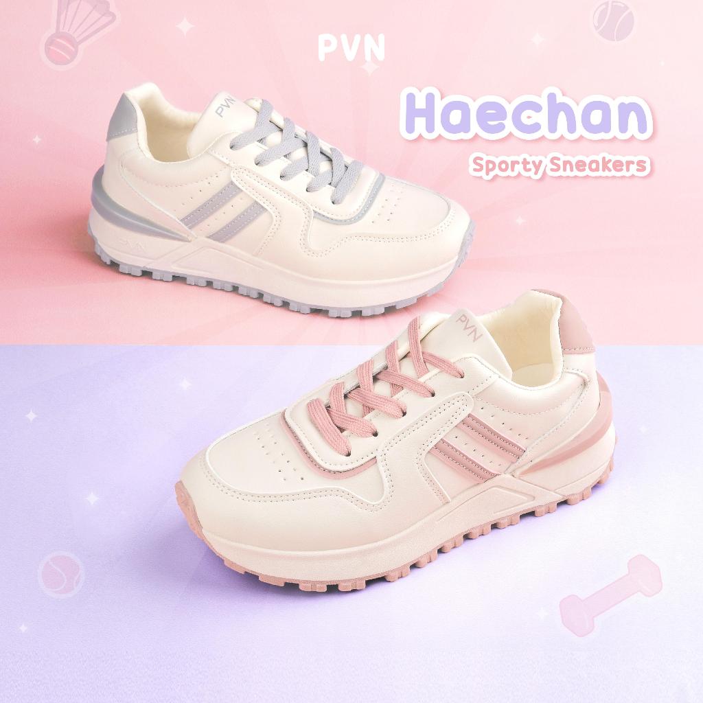 PVN Haechan Retro Sneakers Wanita Pink Grey 503