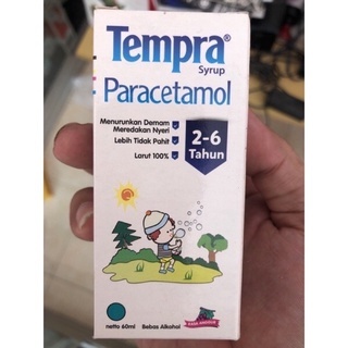Tempra Syrup Paracetamol Anak Anggur 60 ml/ tempra sirup anak 60 ml / tempar sirup anak