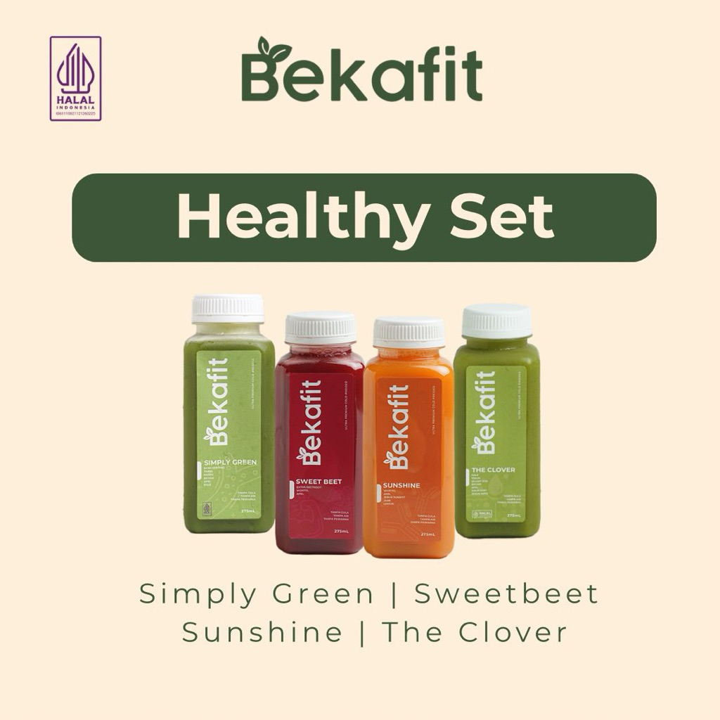 

Bekafit Healthy Set Cold Pressed Juice - Jus Sehat Alami