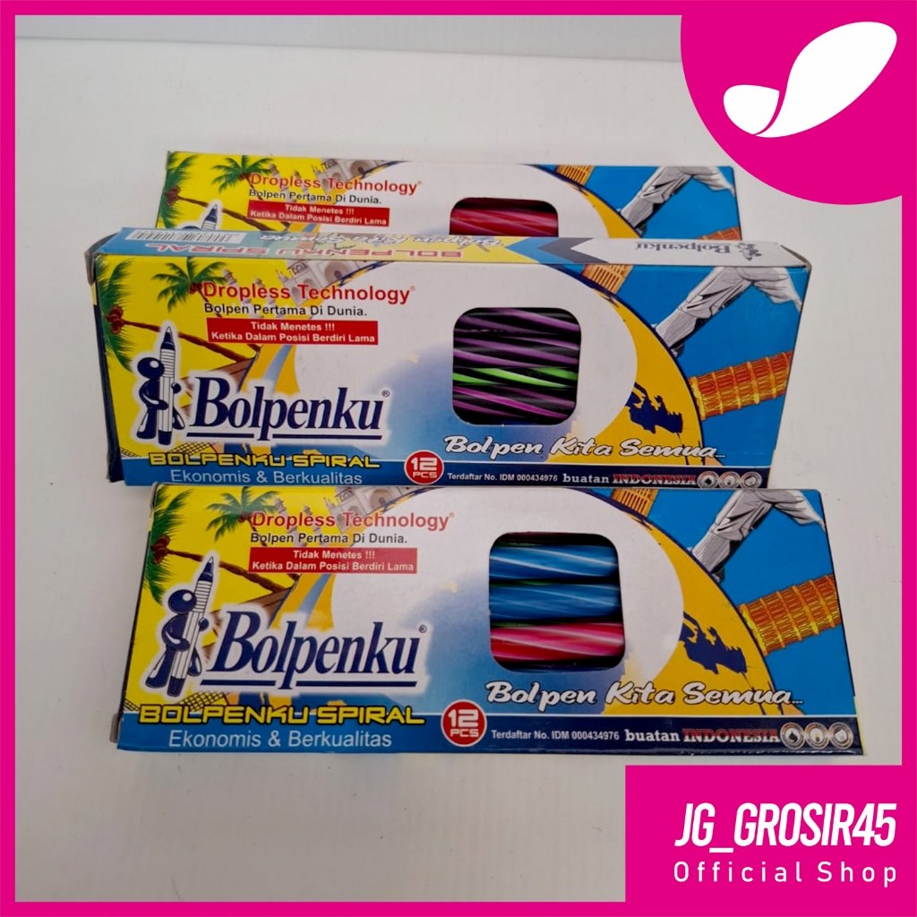 

BOLPENKU SPIRAL 1 PACK [ ISI 12 PCS ] - PULPEN
