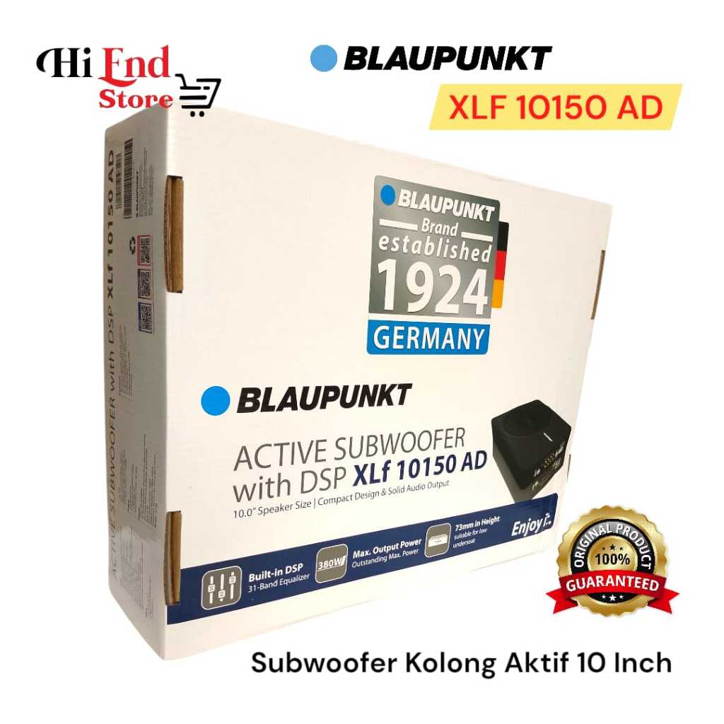 Blaupunkt XLF 10150AD Subwoofer Kolong Aktif 10 inch