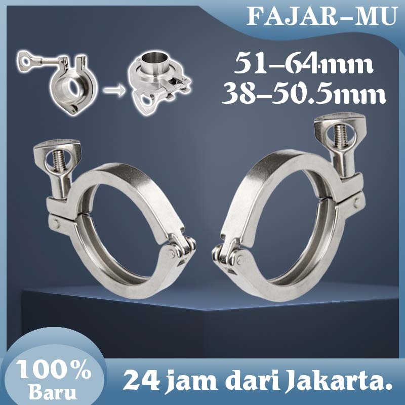 Hose Clamp Stainless 304 / Tri Clamp Flange / Clamp Ferrule Sanitary Stainless