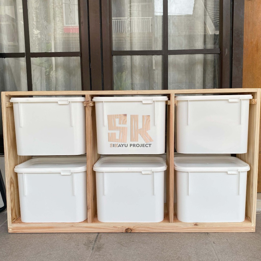 Rak Mainan Anak Minimalis 6 Box Polos - Rak Buku Minimalis Trofast Mainan Anak /Rak Serbaguna/Rak Tr