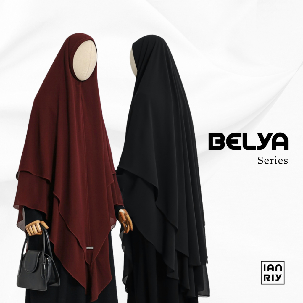 BELYA by IANRIY | Hijab Nonpad Ceruty Lancip | Khimar NonPad | Ceruty Babydoll