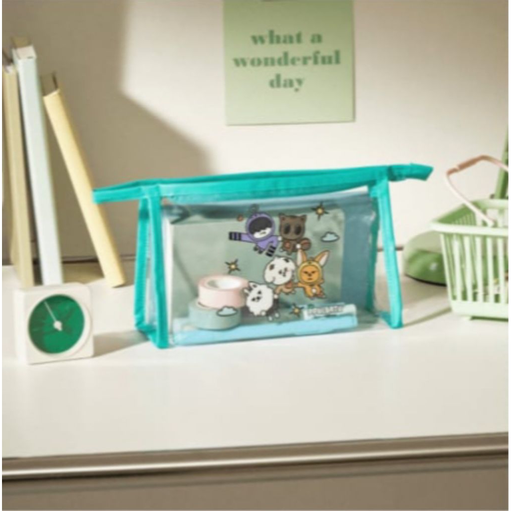 (PO KOREA) WEVERSE SHOP - TXT PPULBATU POUCH MINT