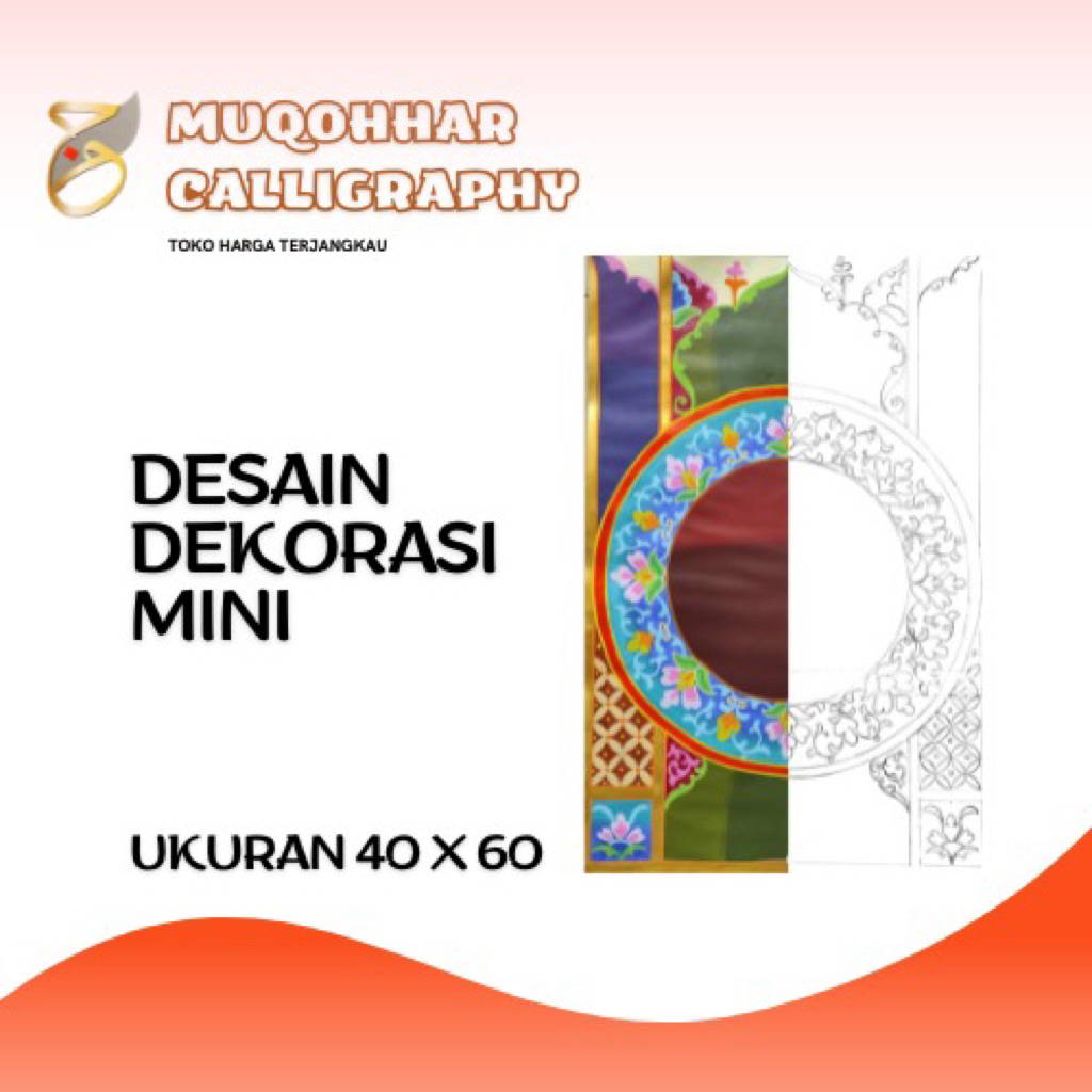 Desain Mal Kaligrafi Dekorasi Mini 40 x 60