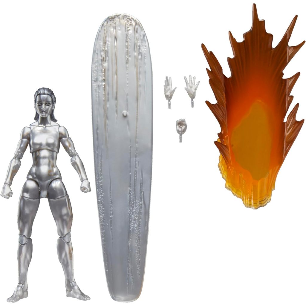 SERI MARVEL LEGENDS SILVER SURFER, FANTASTIC FOUR: FIRST STEPS, MAINAN FIGUR AKSI KOLEKSI FILM 6