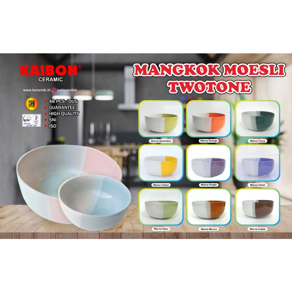 Souvenir Mangkok Twotone Keramik Pernikahan Bowl  Fullcolour Asul-Asul Lahiran Kemasan Pesta Pernika