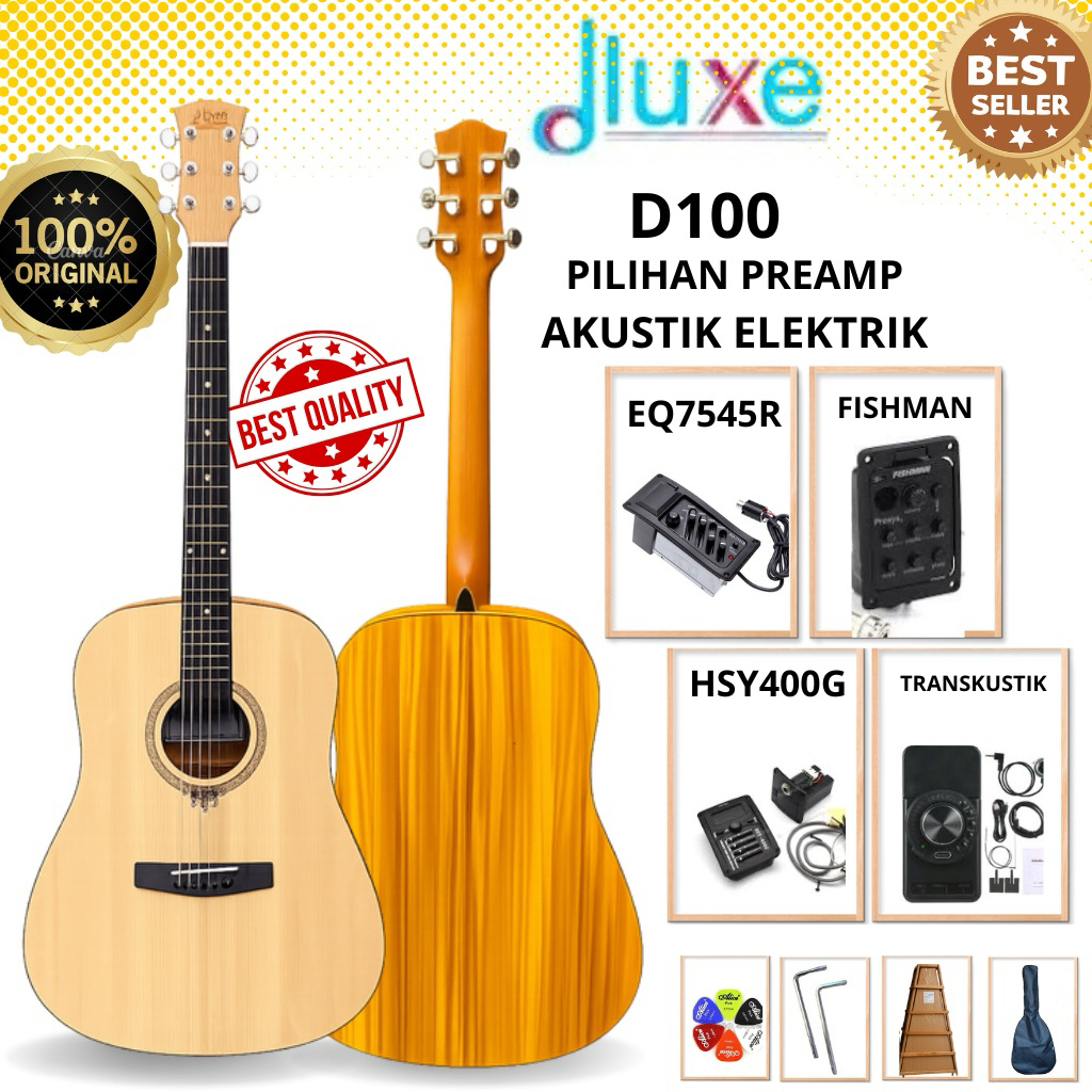 GITAR AKUSTIK DLUXE D100 ORIGINAL