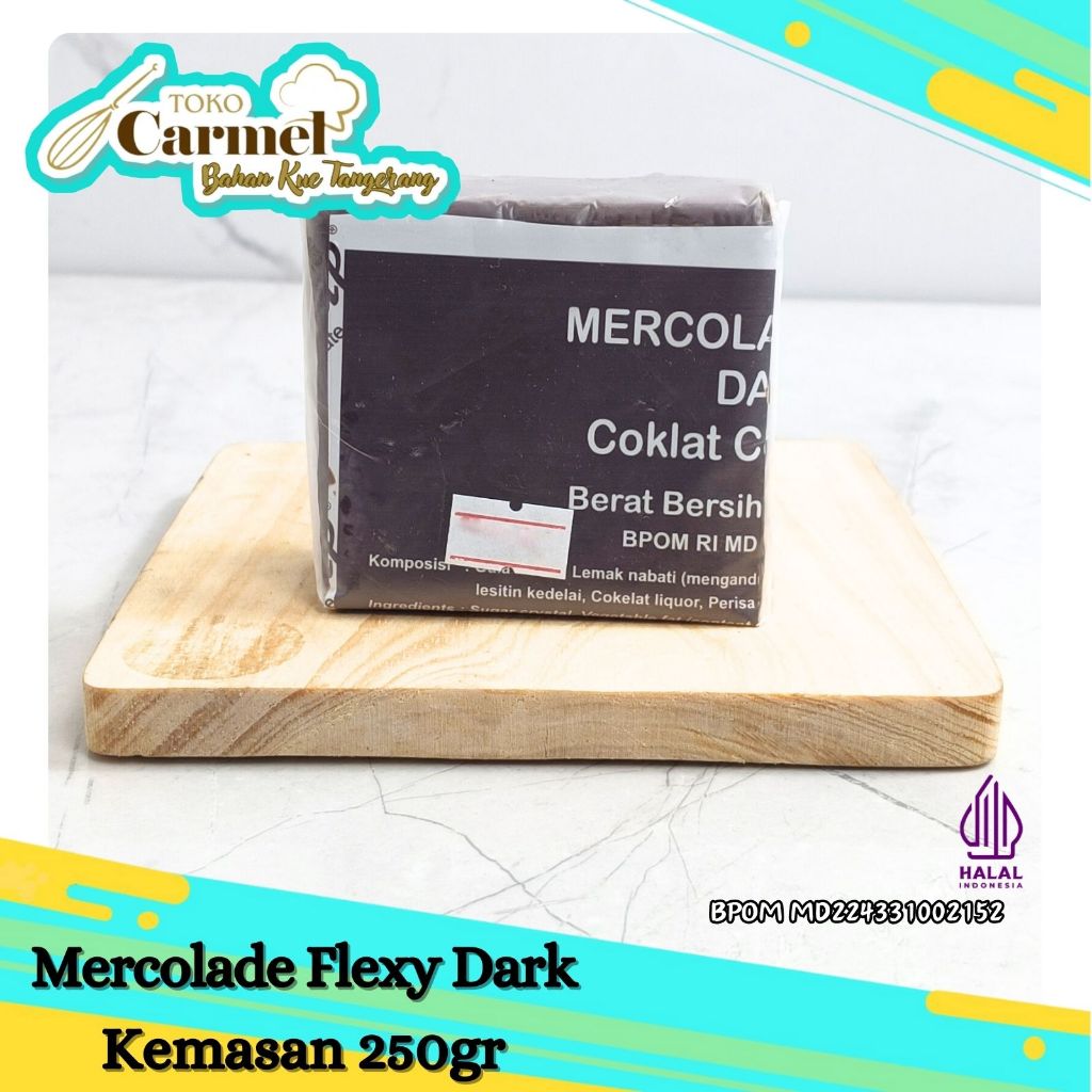 Mercolade Flexy Dark Compound - Coklat Blok 1kg / 500gr / 250gr 2
