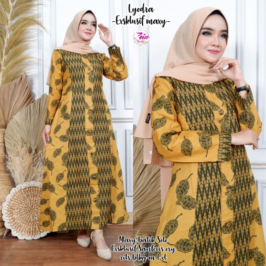Gamis katun batik solo