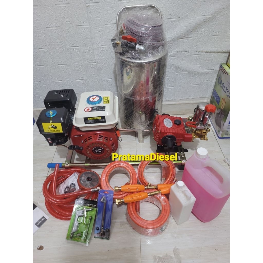 Paket Steam Bensin cuci Mobil Motor siap pakai