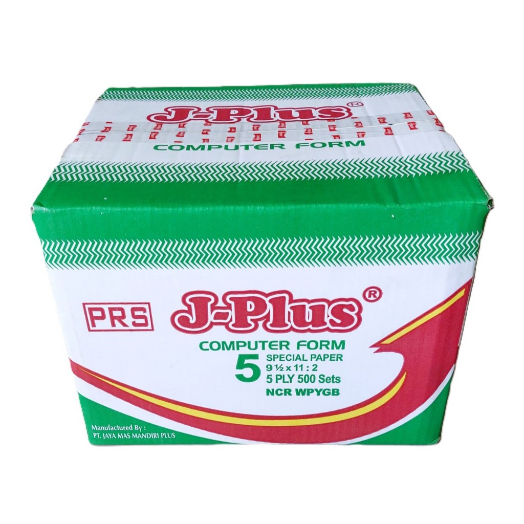

Continuous form J-Plus 9,5 x 11:2 5ply rangkap 5 CF K5 Warna PRS