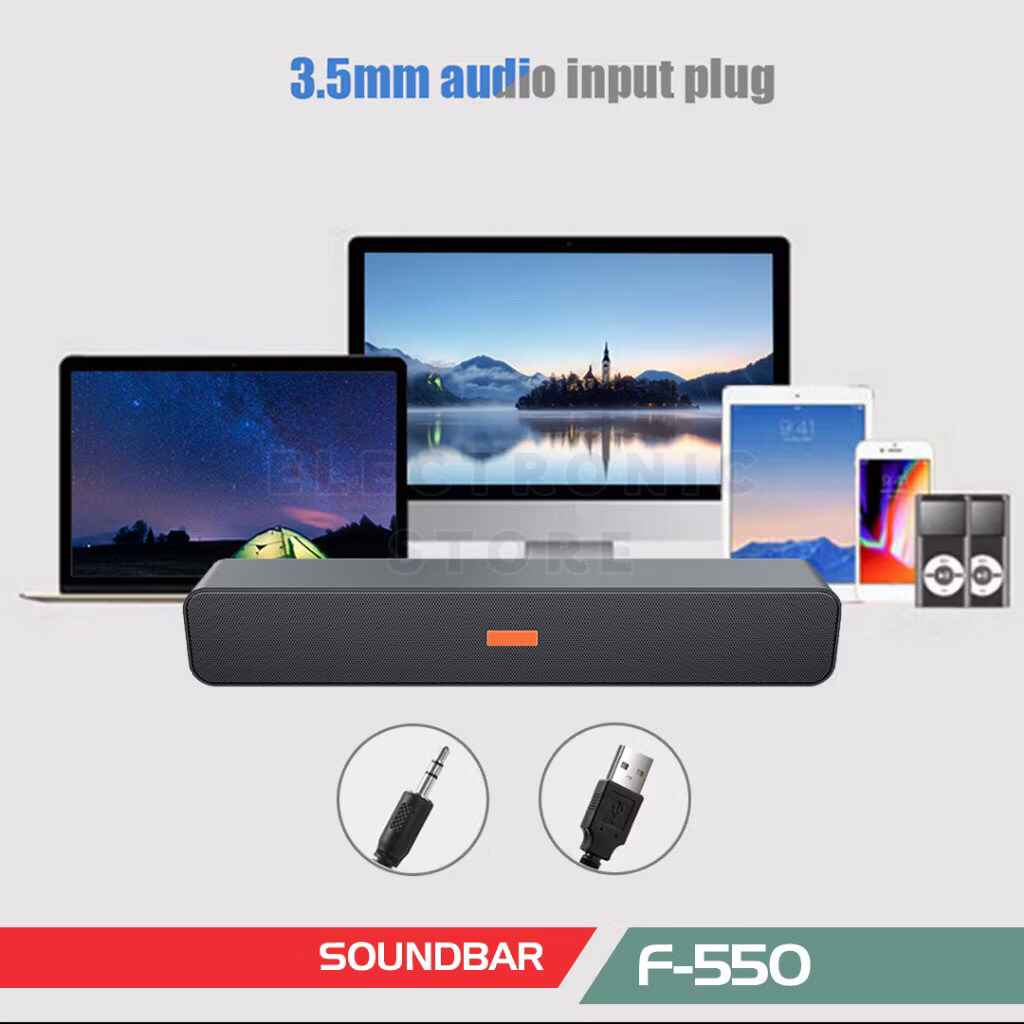 SPEAKER MULTIMEDIA FLECO F550 STEREO SUPER BASS /SPEAKER PANJANG