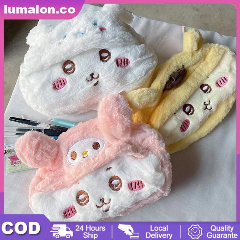 

COD Sa^nrio Tempat Pensil Pencil Case Pouch Lucu Boneka Cinnamoroll Melody Pompurin