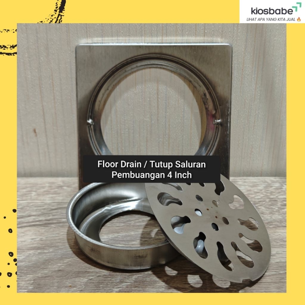Saringan Drainase Got / Floor Drain Stainless Steel untuk Dapur Toilet Kamar Mandi
