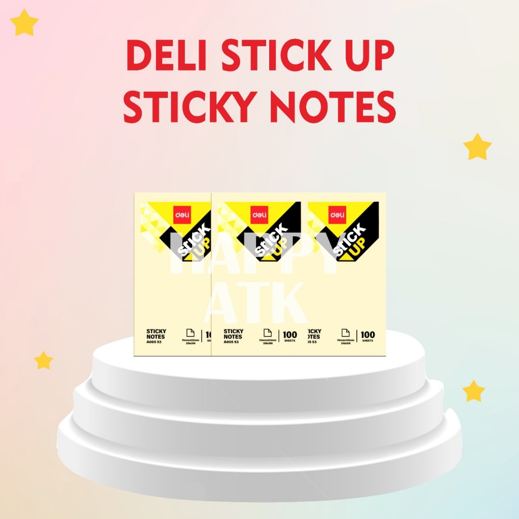

DELI STICK NOTE YELLOW EA00552