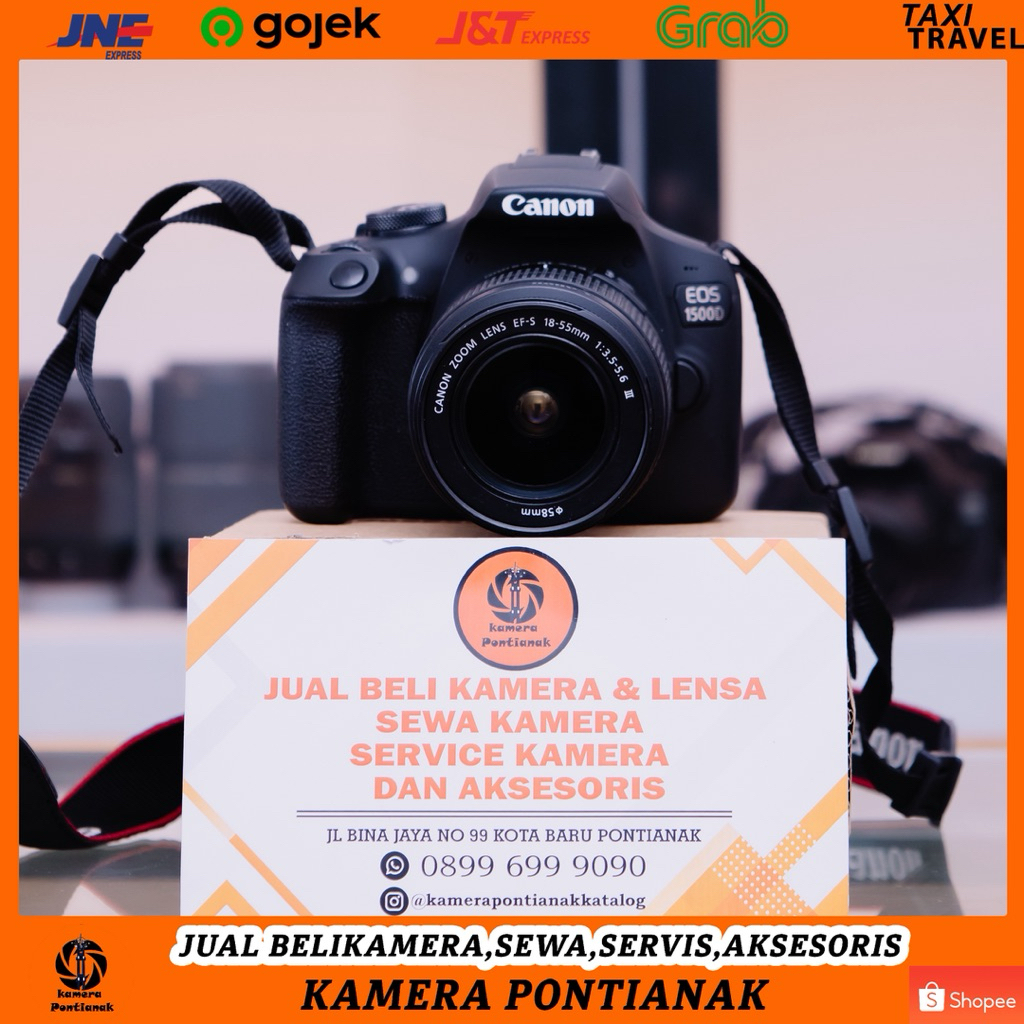 kamera canon eos 1500D+lensa kit