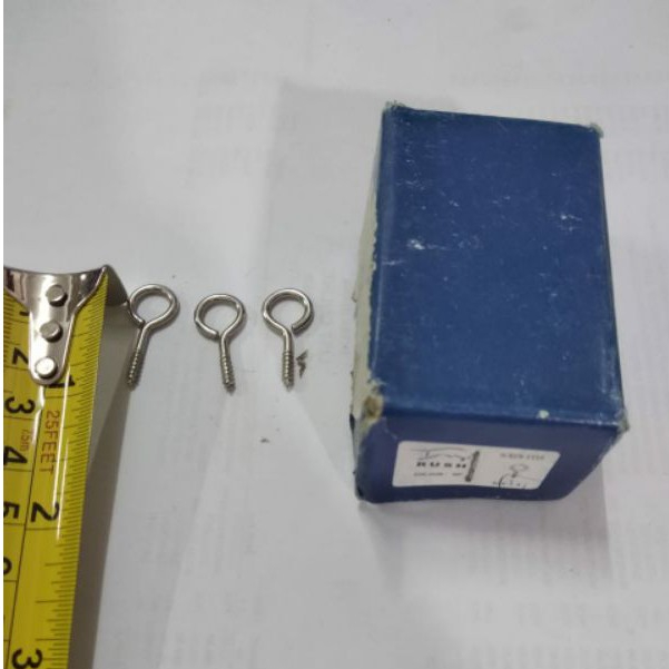 Skrup Sekrup Hook Tutup No.3 / Paku Ulir Gantungan / Screw Hook / Sekrup Gantungan
