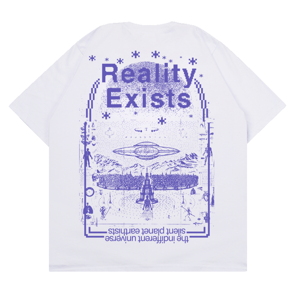 Kruk T shirt Kaos Baju Putih Exists