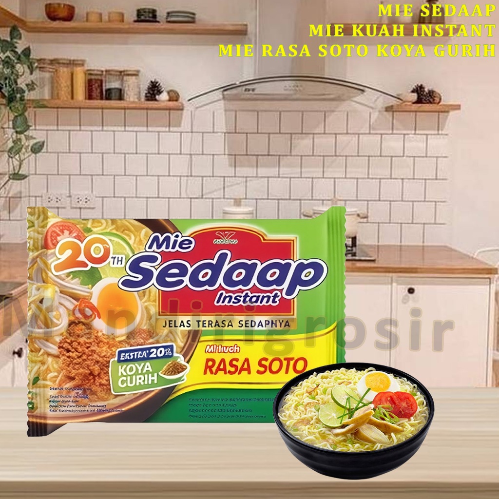 

Mie Kuah Instant * Mie Sedaap * Mie Kuah Rasa Soto Koya Gurih * 76gr