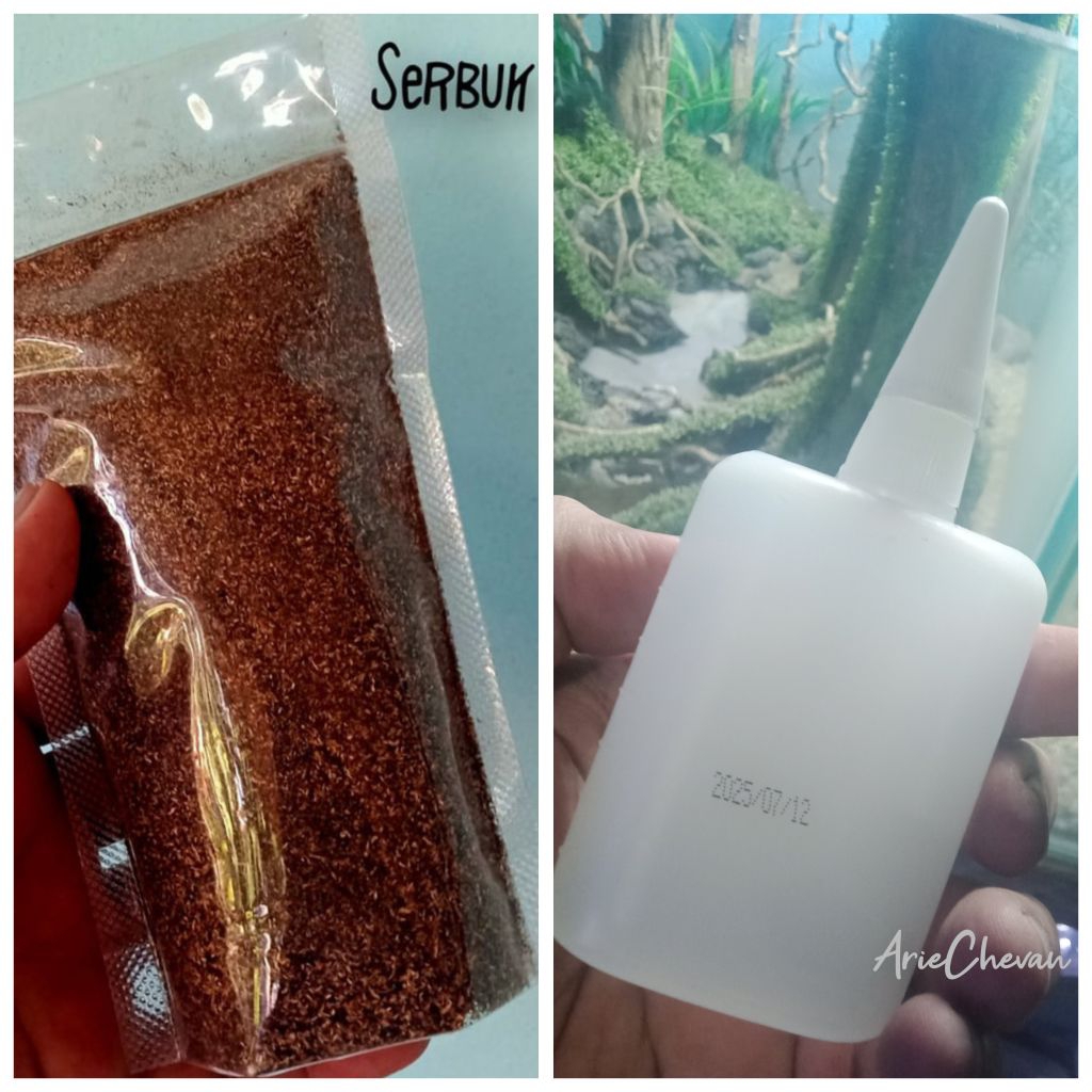 paket lem siap pakai alteco serbuk kayu hardscape untuk pohon bonsai batu kayu aquarium aquascape