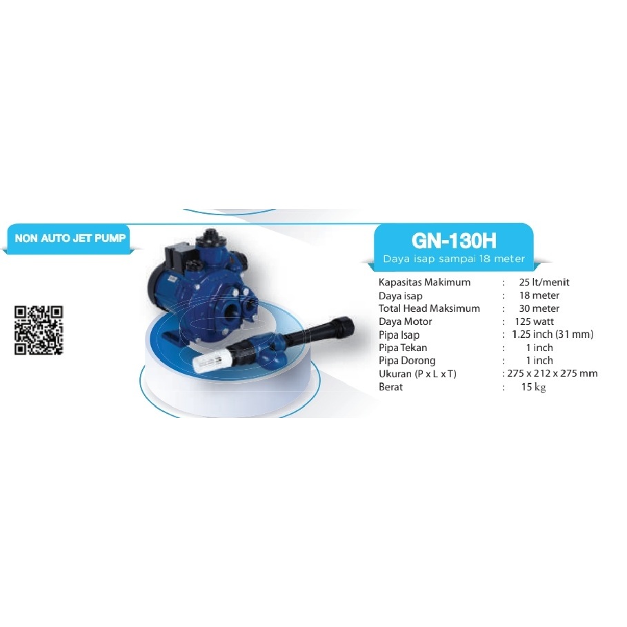 Pompa Non Auto Jet Pump Panasonic GN-130H