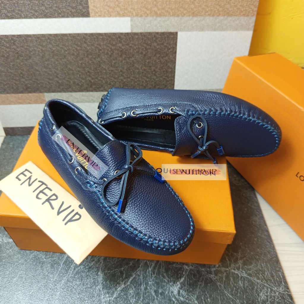 L7 sepatu loafer pria kulit asli loafers branded top vip