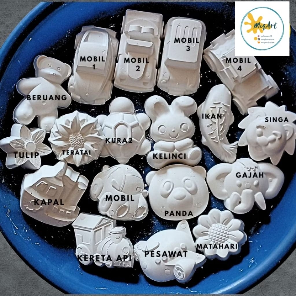 Gypsum Patung lukis miniatur lukis anak melukis Patung Gypsum