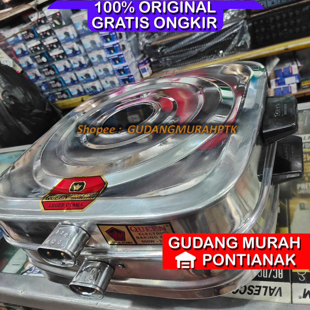 Oven Listrik QUEEN size JUMBO Baking Pan ukuran besar Kue Lapis legit 600 Watt