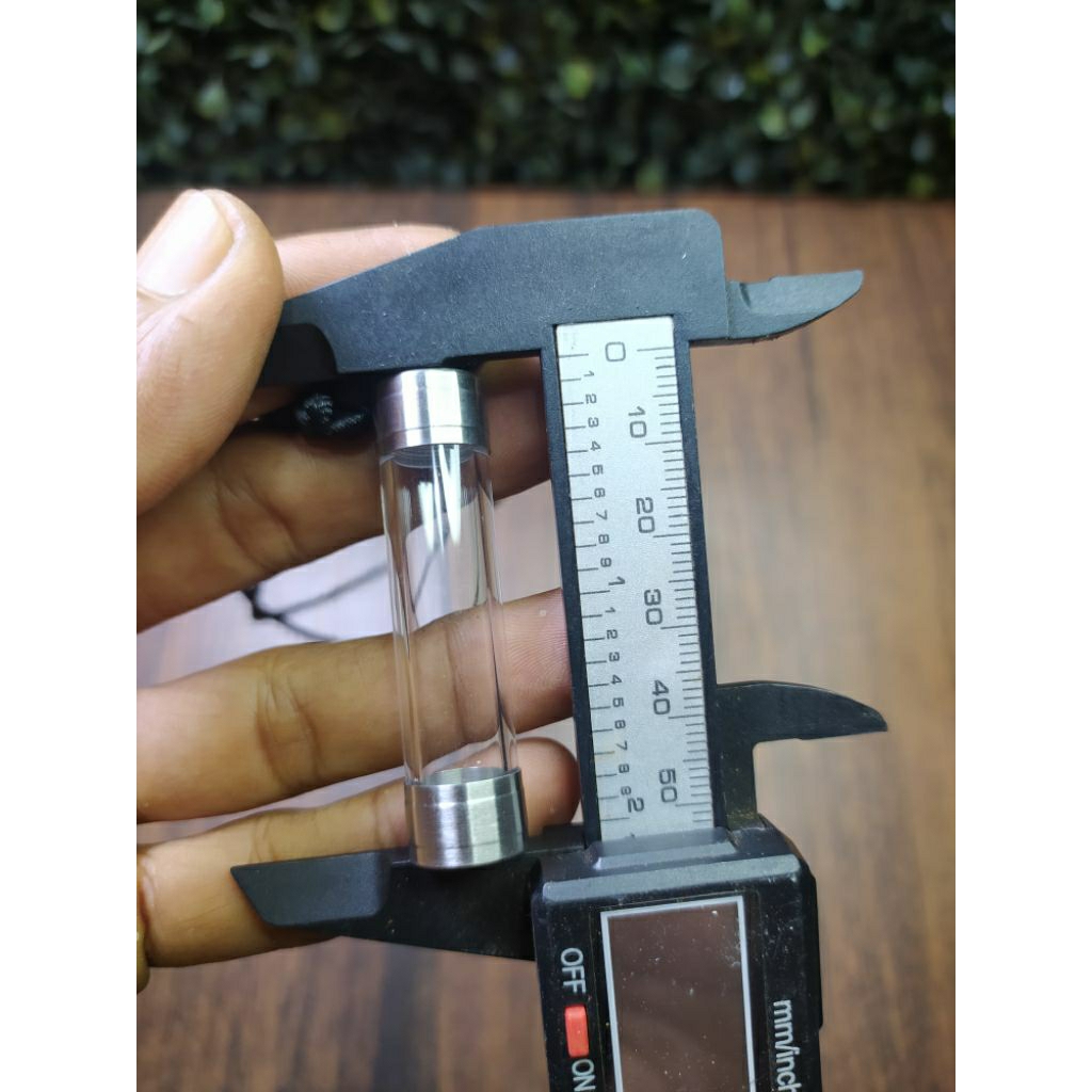 kalung liontin tabung buka tutup anti karat kalung tabung kosong liontin tabung transparan