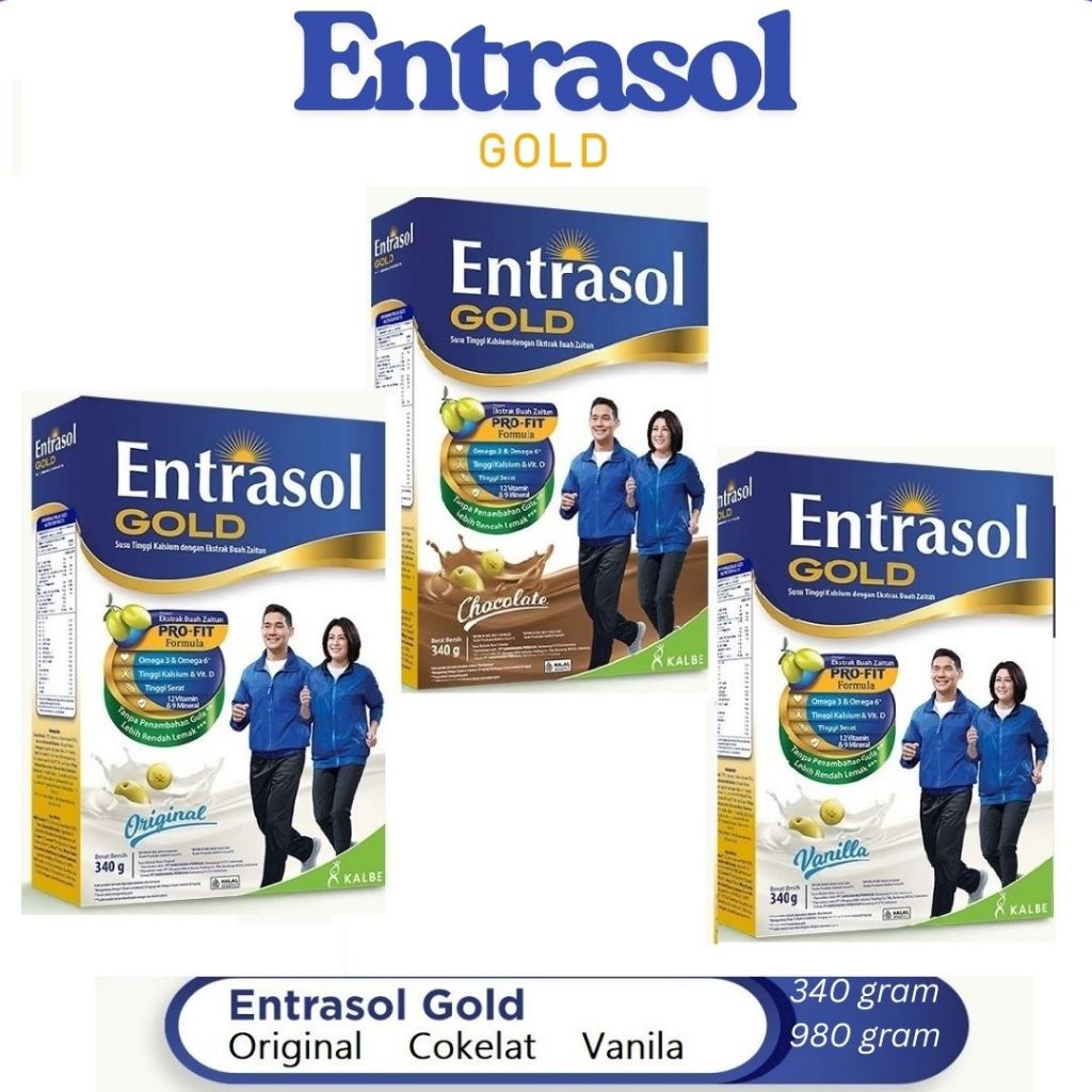 

ENTRASOL GOLD - Original - Vanila - Cokelat - Box - 340gr / 980gr