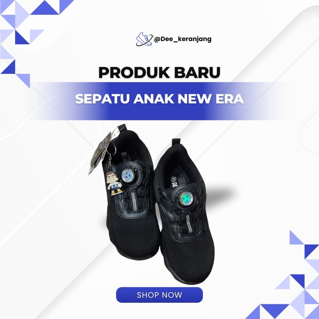 Sepatu Sekolah Anak Cowok New Era