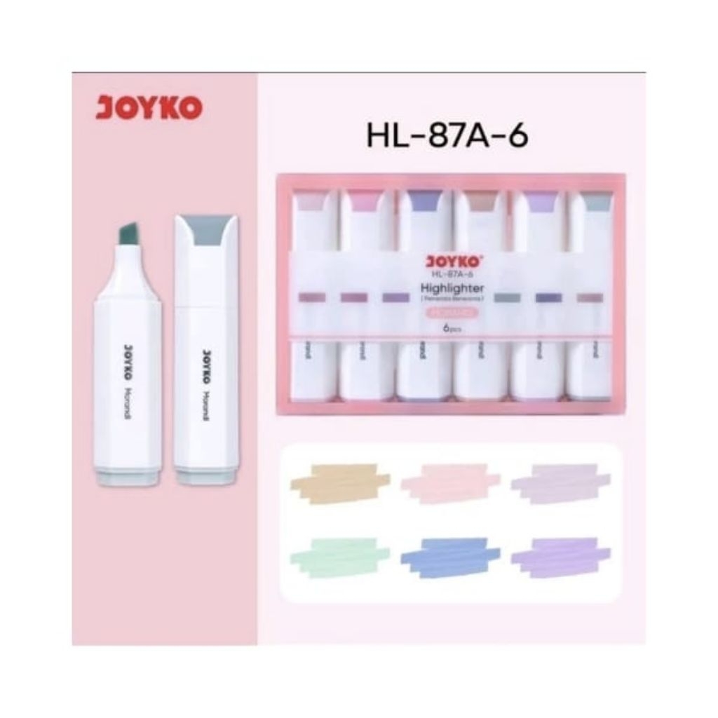 

JOYKO Highlighter Morandi Series stabilo set isi 4 stabilo joyko