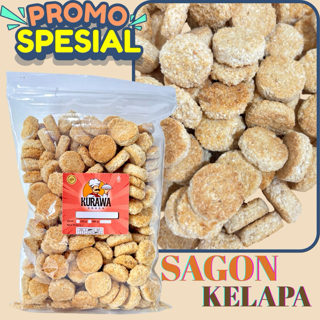 

Kue sagon kelapa bulat bebas pilih varian berat sagon kelapa bakar cemilan snack manis
