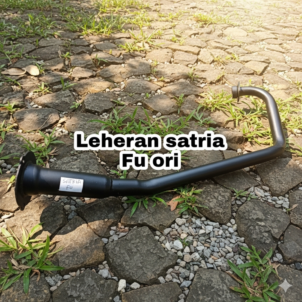 Leher standar ori satria fu leheran fu kepala knalpot satria fu