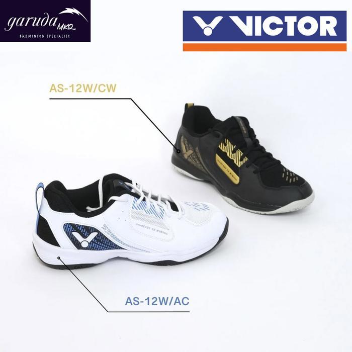 VICTOR BADMINTON SHOES | AS-12 W | SEPATU OLAHRAGA BULU TANGKIS ORIGINAL