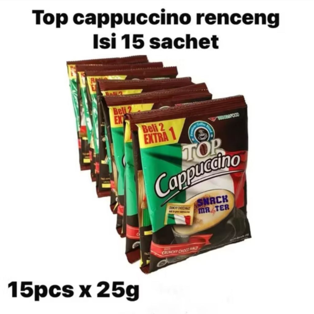 

TOP CAPPUCINO renceng isi 15 sachet @25gr