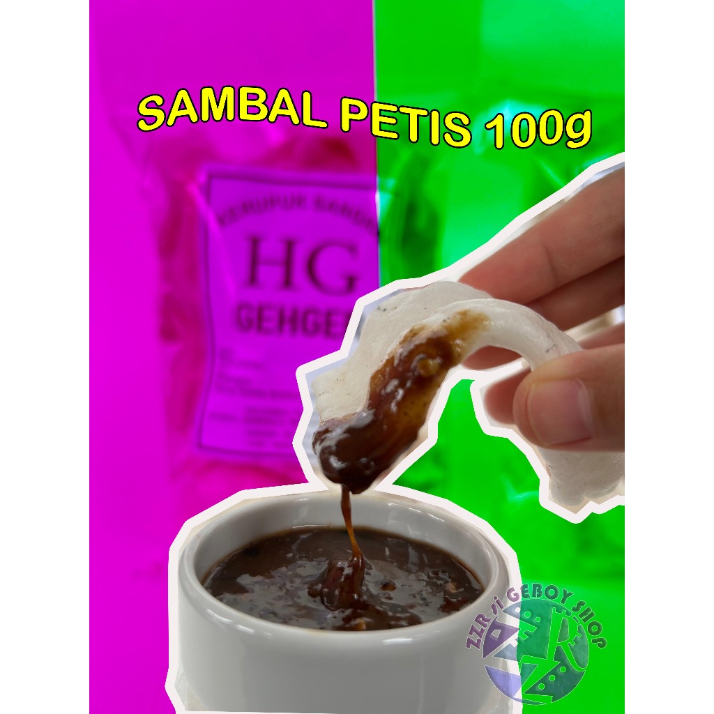 

HG Gehger Sambal Petis Sambel Rujak Saus Pedas 100Grm