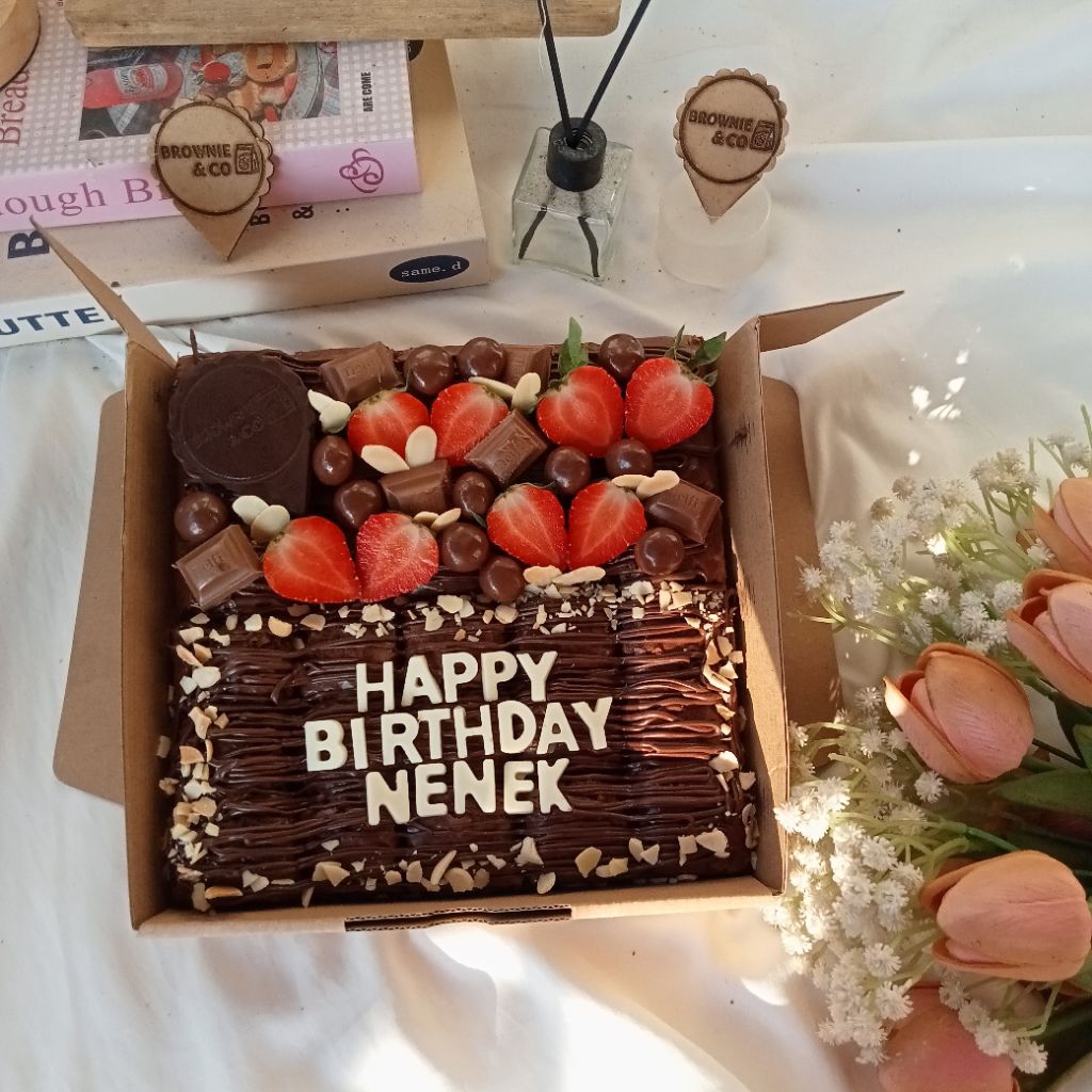 Fudgy Brownies Custom Ulang tulisan