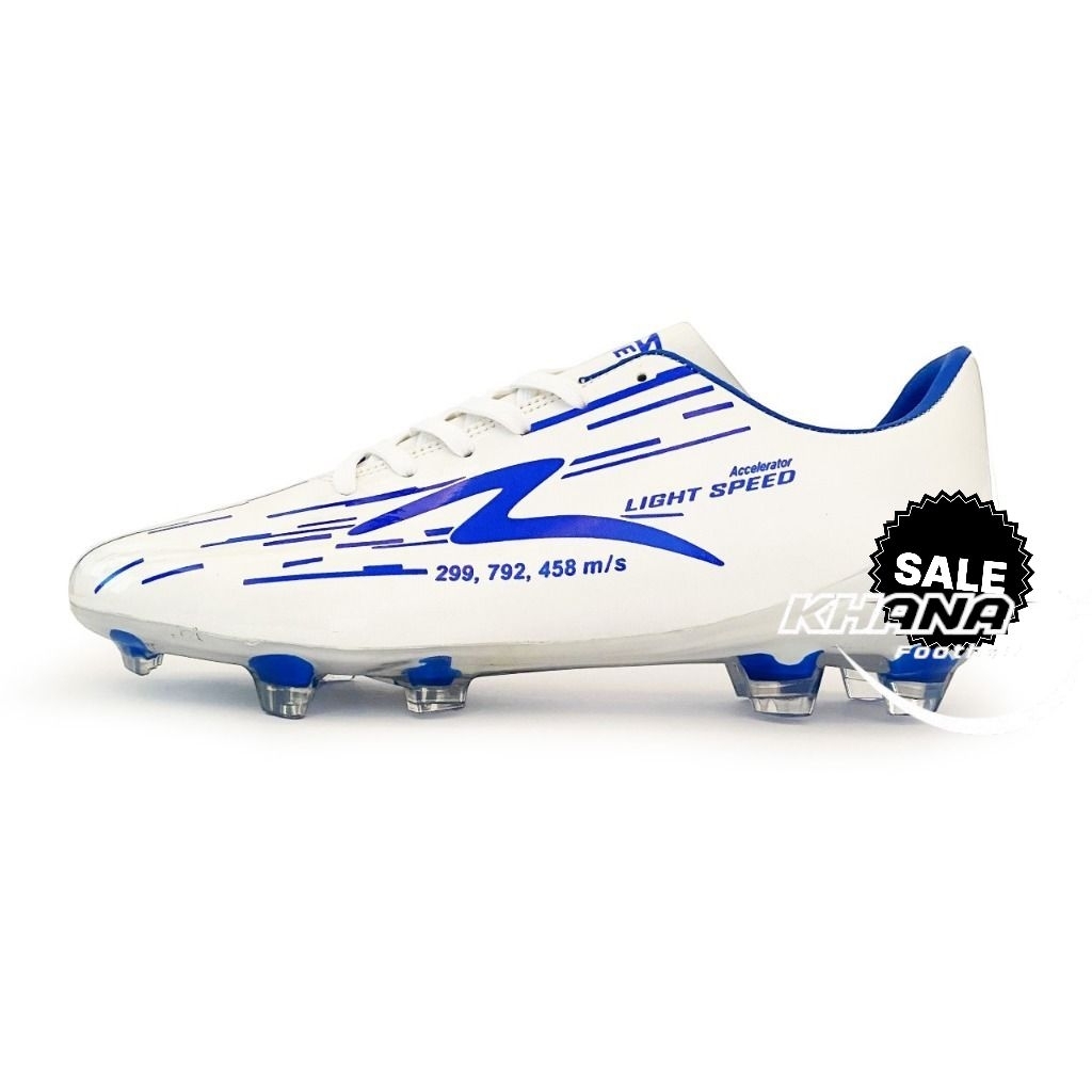 SPECS SEPATU BOLA  LIGHTSPEED REBORN IN WHITE BLUE