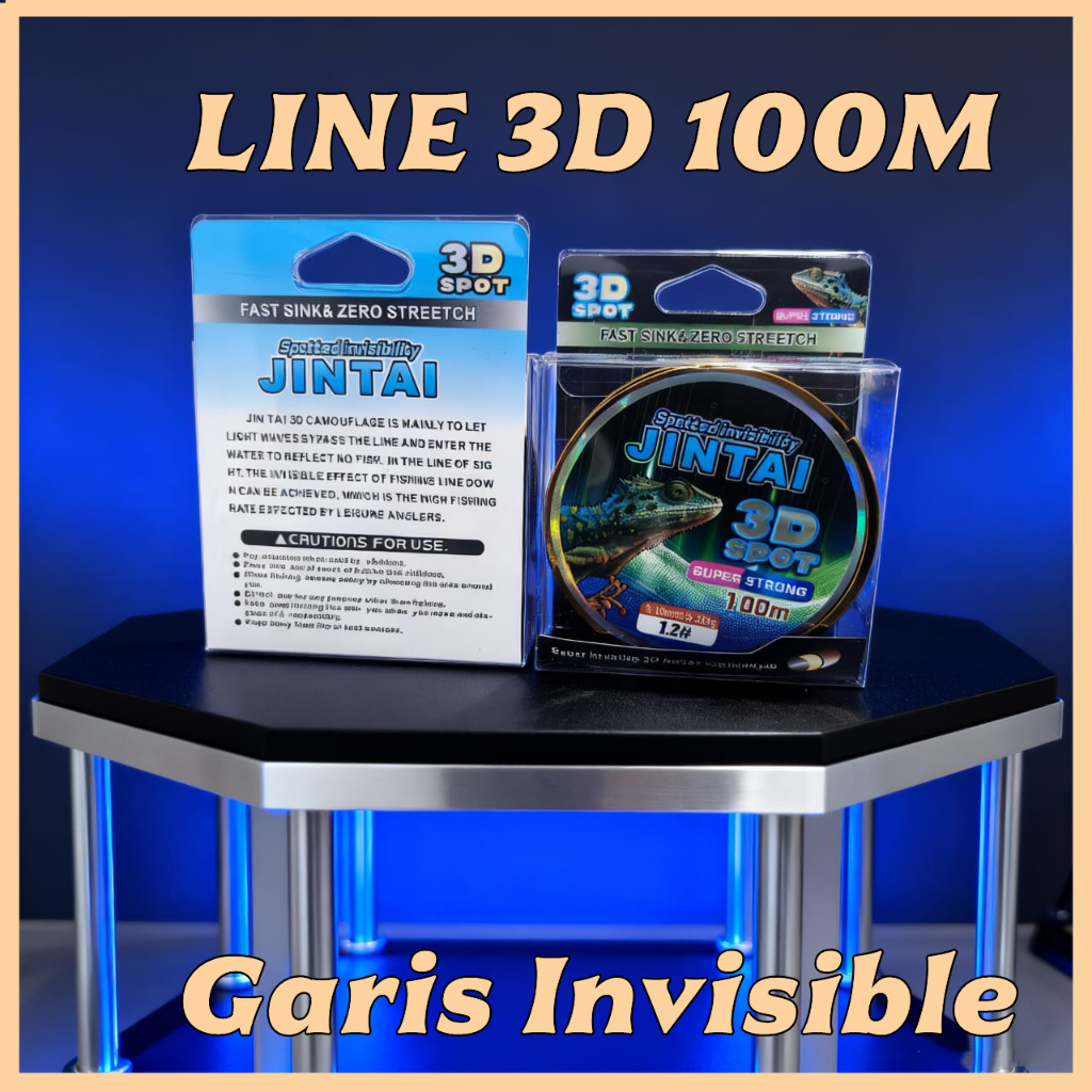 Senar Pancing 0.60MM/3D 45.0KG - Spotted invisibility Jintai 3D SPOT SUPER STRONG 100M