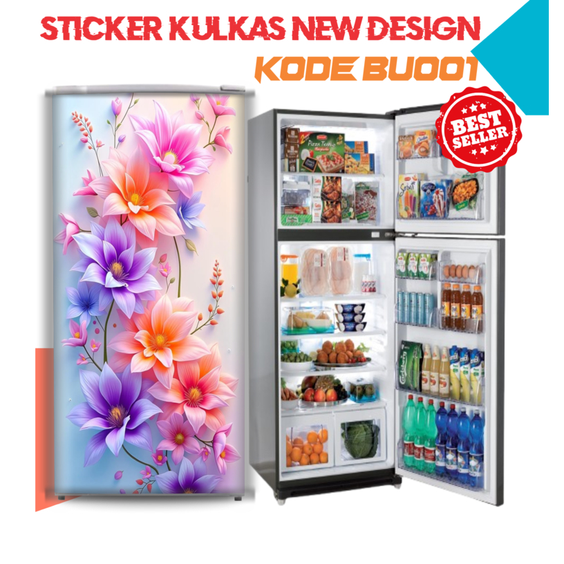 stiker kulkas motif bunga sticker kulkas motif bunga aesthetic