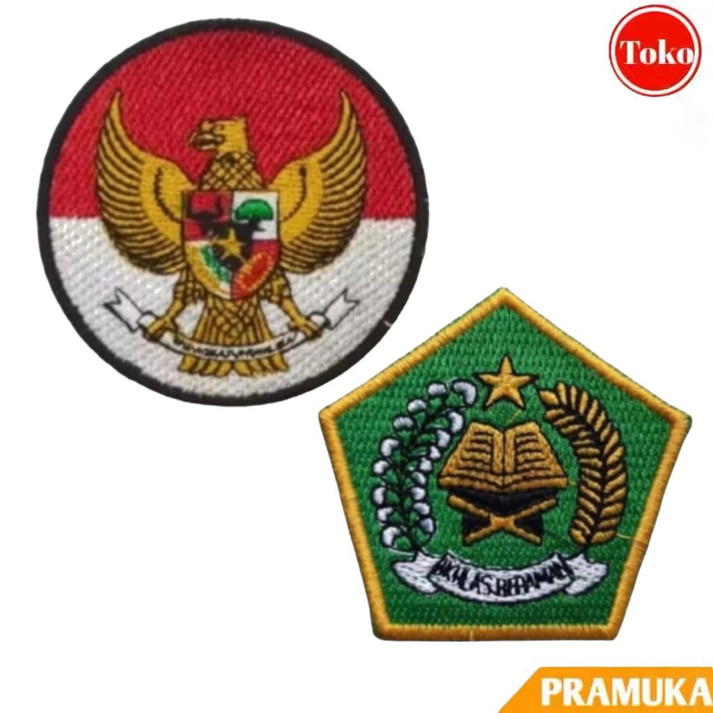 Bed Kemenag Ikhlas Beramal Bordir / Logo Depag Bordir / Bed Garuda Bulat / Badge Ikhlas Beramal Bord
