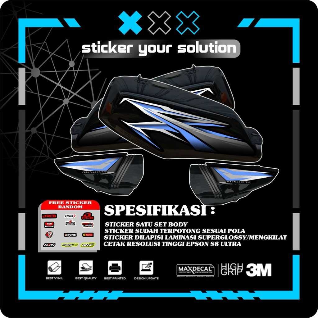 Striping rx king variasi tahun 2005 variasi terbaru maxdecal