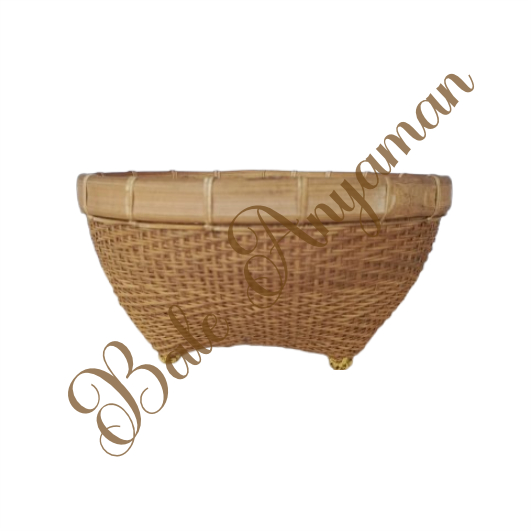 Bakul Dekorasi Anyaman Bambu – Model Klasik Natural