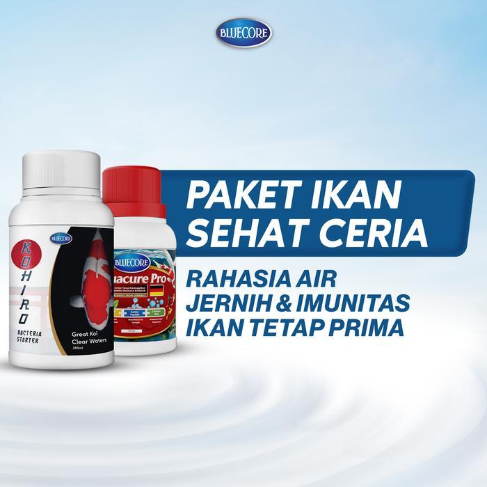 Bluecore Paket Sehat Ceria Bakteri Starter Aquarium Dengan Antibiotik Alami, Menjernihkan Air Aquari