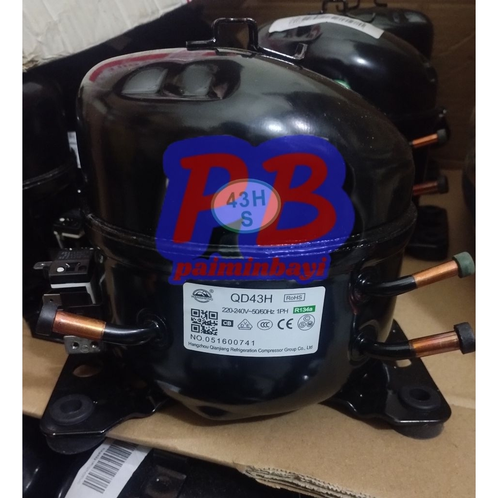 kompresor kulkas ukuran 1/6 PK barang baru original  untuk kulkas 2 pintu kecil dan freezer box 100L