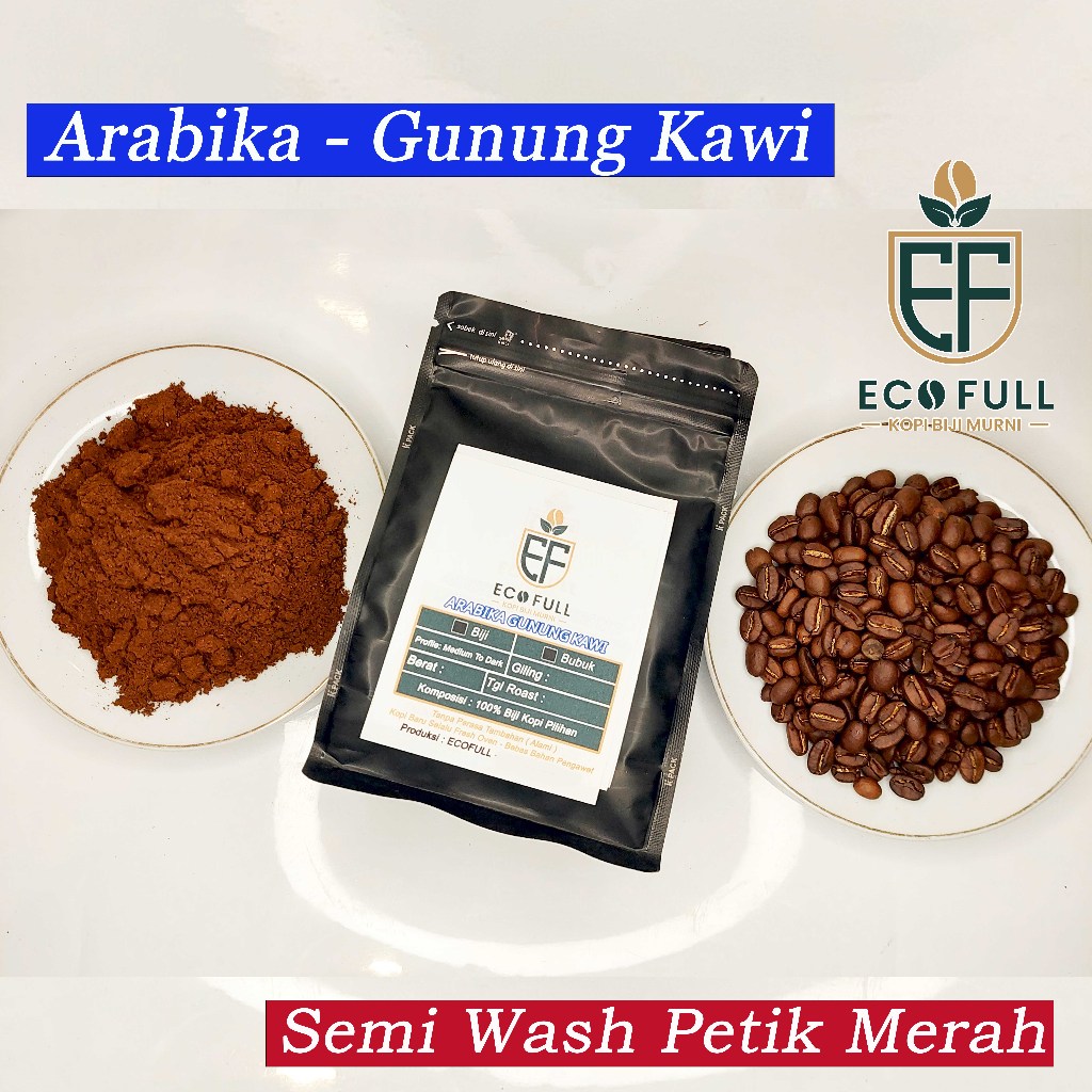 

kopi arabika gunung kawi full wash petik merah